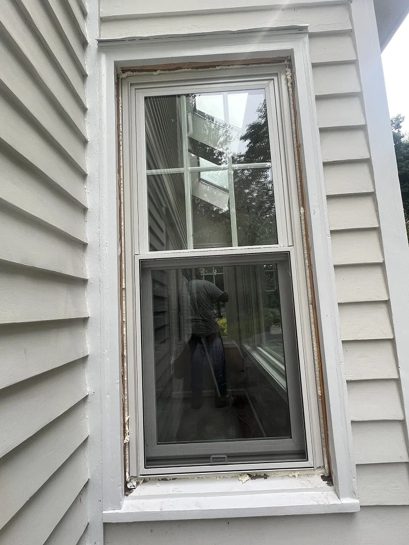 OSI spray foam seals and insulates the windows exceptionally well